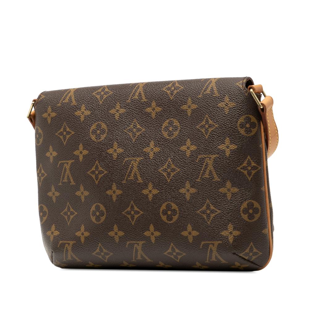 Louis Vuitton B Louis Vuitton Brown Monogram Canvas Fabric Monogram Musette Tango Short Strap France