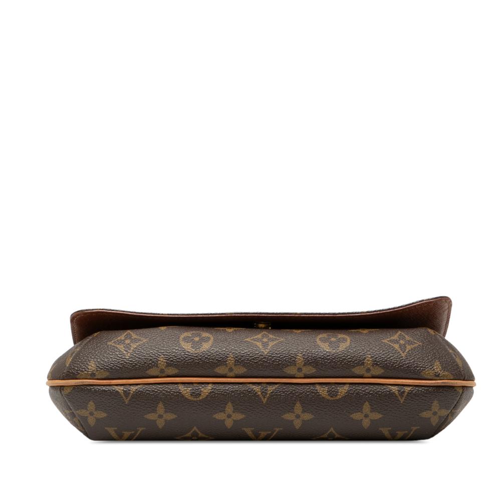 Louis Vuitton B Louis Vuitton Brown Monogram Canvas Fabric Monogram Musette Tango Short Strap France