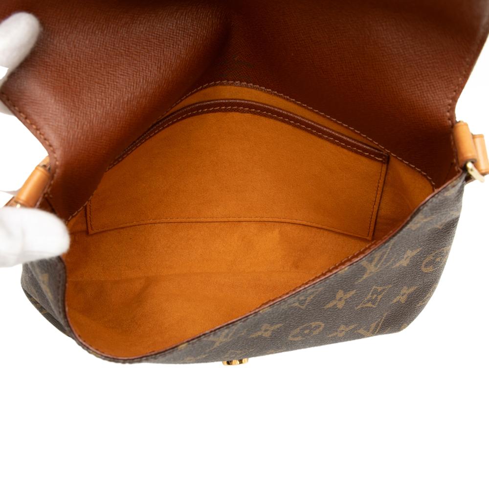Louis Vuitton B Louis Vuitton Brown Monogram Canvas Fabric Monogram Musette Tango Short Strap France