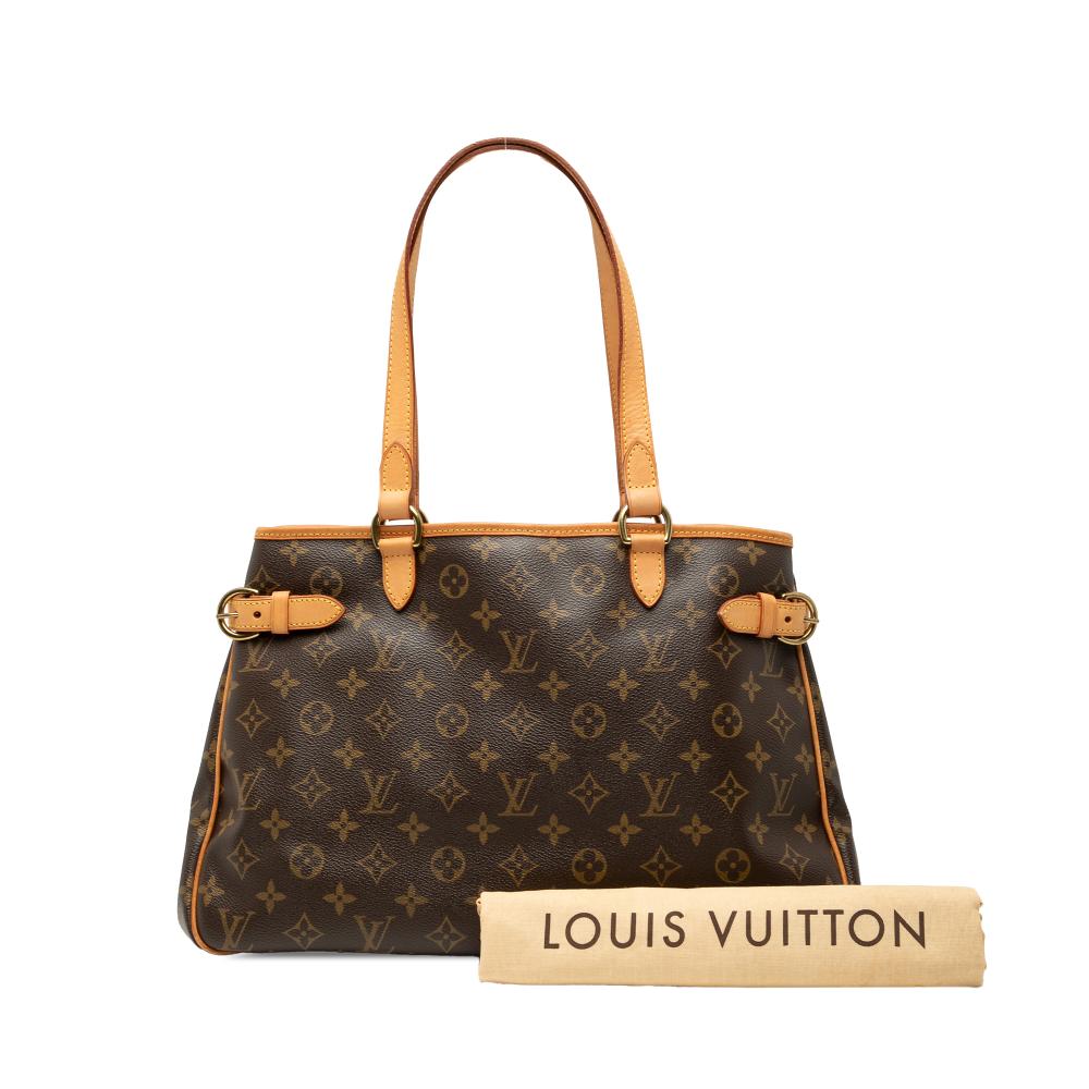 Louis Vuitton B Louis Vuitton Brown Monogram Canvas Fabric Monogram Batignolles Horizontal France