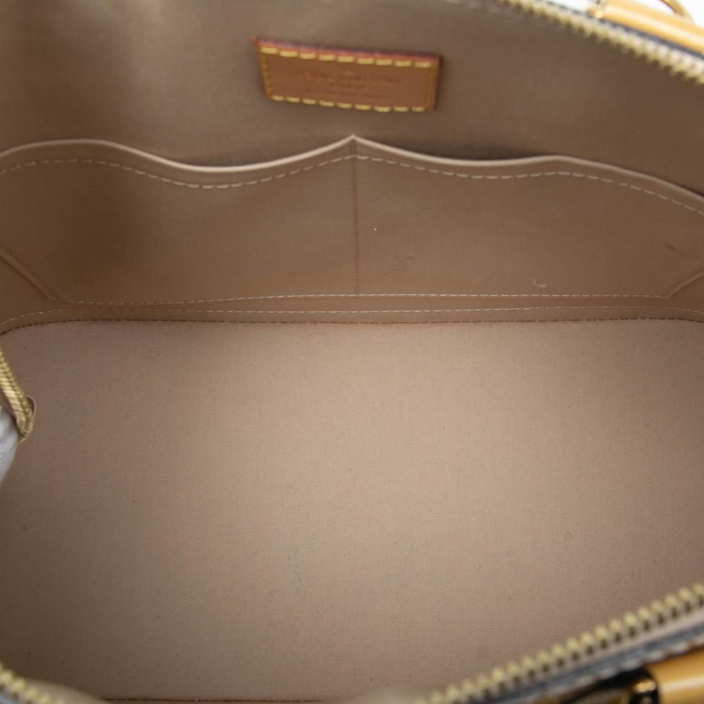 Louis Vuitton B Louis Vuitton Brown Beige Vernis Leather Leather Monogram Vernis Alma PM France