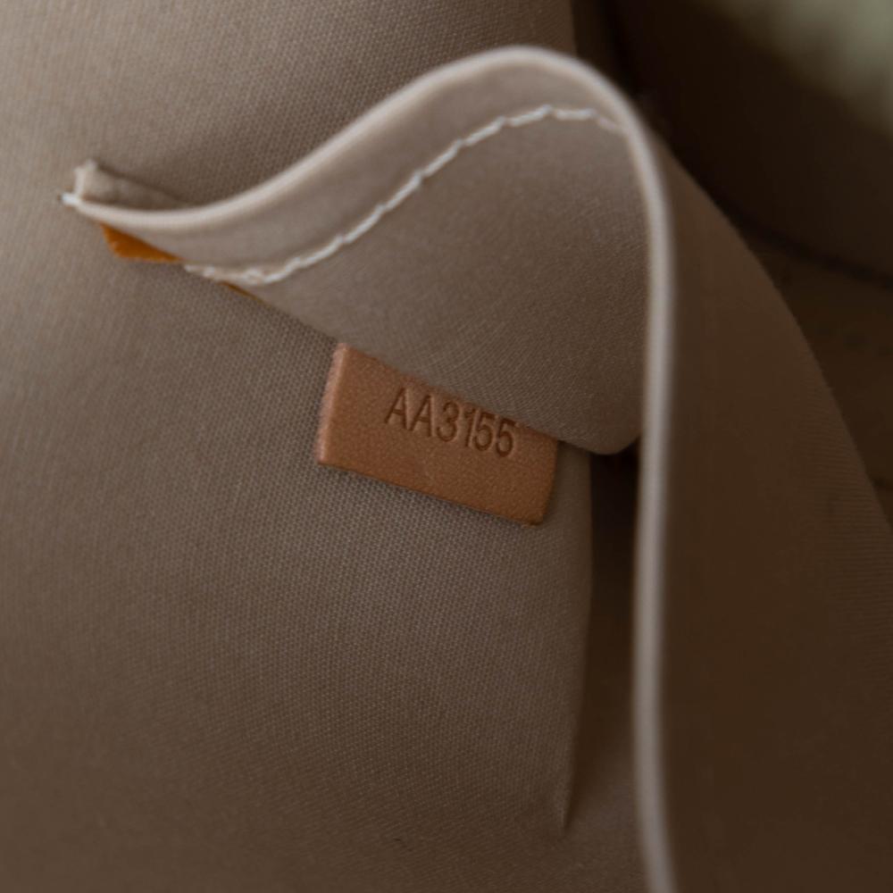 Louis Vuitton B Louis Vuitton Brown Beige Vernis Leather Leather Monogram Vernis Alma PM France