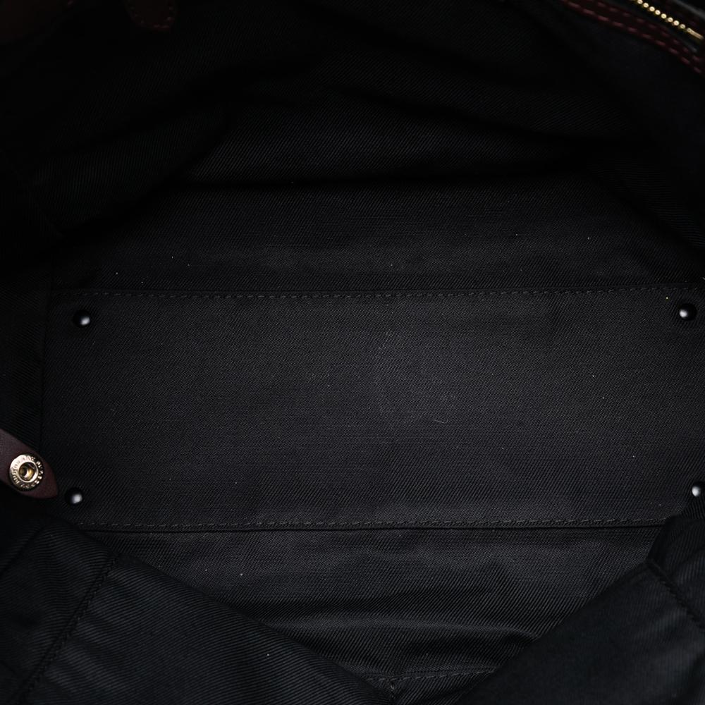 Burberry B Burberry Brown Beige Canvas Fabric Small Haymarket Check and Leather Canterbury Tote Italy