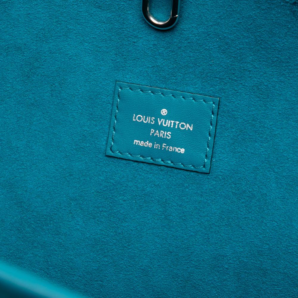 Louis Vuitton AB Louis Vuitton Blue Turquoise Epi Leather Leather Epi Neverfull MM France