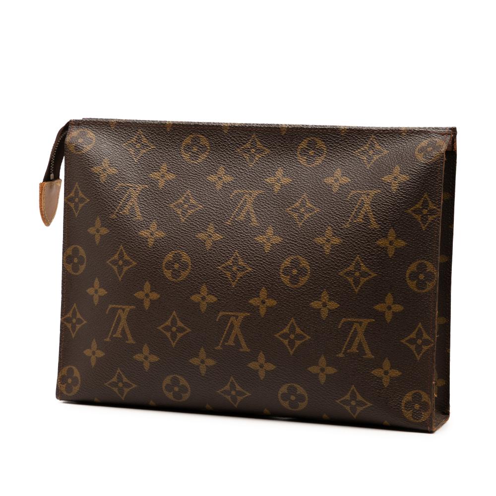 Louis Vuitton B Louis Vuitton Brown Monogram Canvas Fabric Monogram Toiletry Pouch 26 France