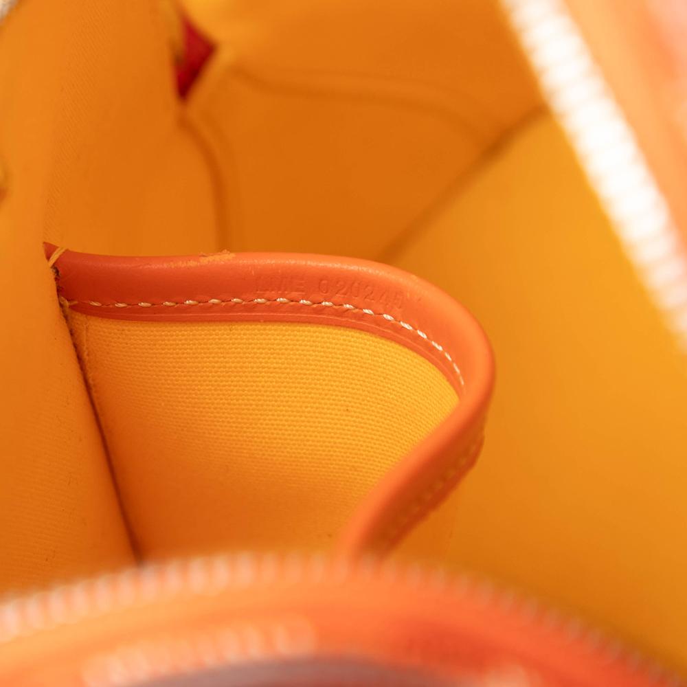 Goyard B Goyard Orange Coated Canvas Fabric Goyardine Vendome Mini France