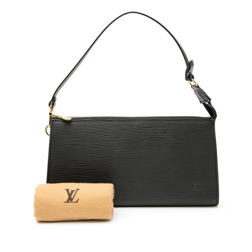 Louis Vuitton B Louis Vuitton Black Epi Leather Leather Epi Pochette Accessoires France