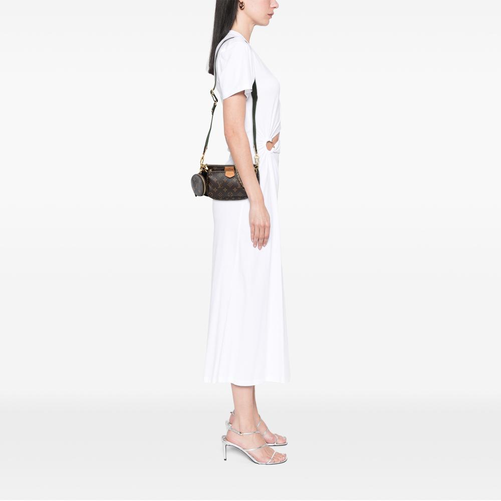 Louis Vuitton AB Louis Vuitton Brown Monogram Canvas Fabric Monogram Multi Pochette Accessoires France