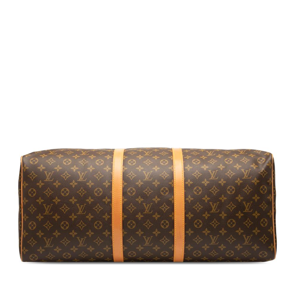 Louis Vuitton B Louis Vuitton Brown Monogram Canvas Fabric Monogram Keepall 60 France