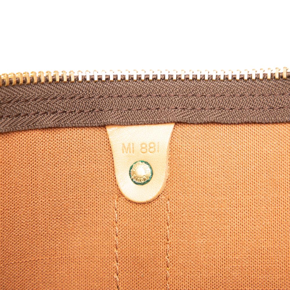 Louis Vuitton B Louis Vuitton Brown Monogram Canvas Fabric Monogram Keepall 60 France