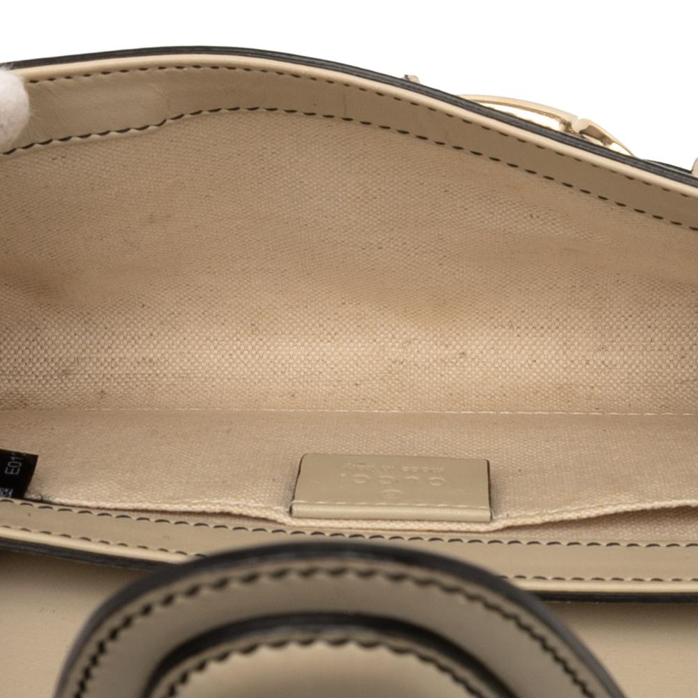 Gucci B Gucci Brown Beige Canvas Fabric Small GG Emily Crossbody Italy