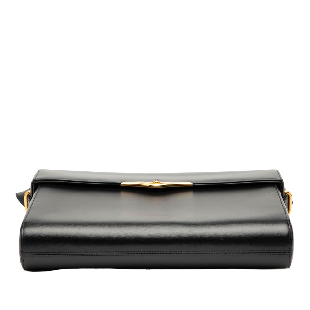 Cartier B Cartier Black Calf Leather Sapphire Line Crossbody France