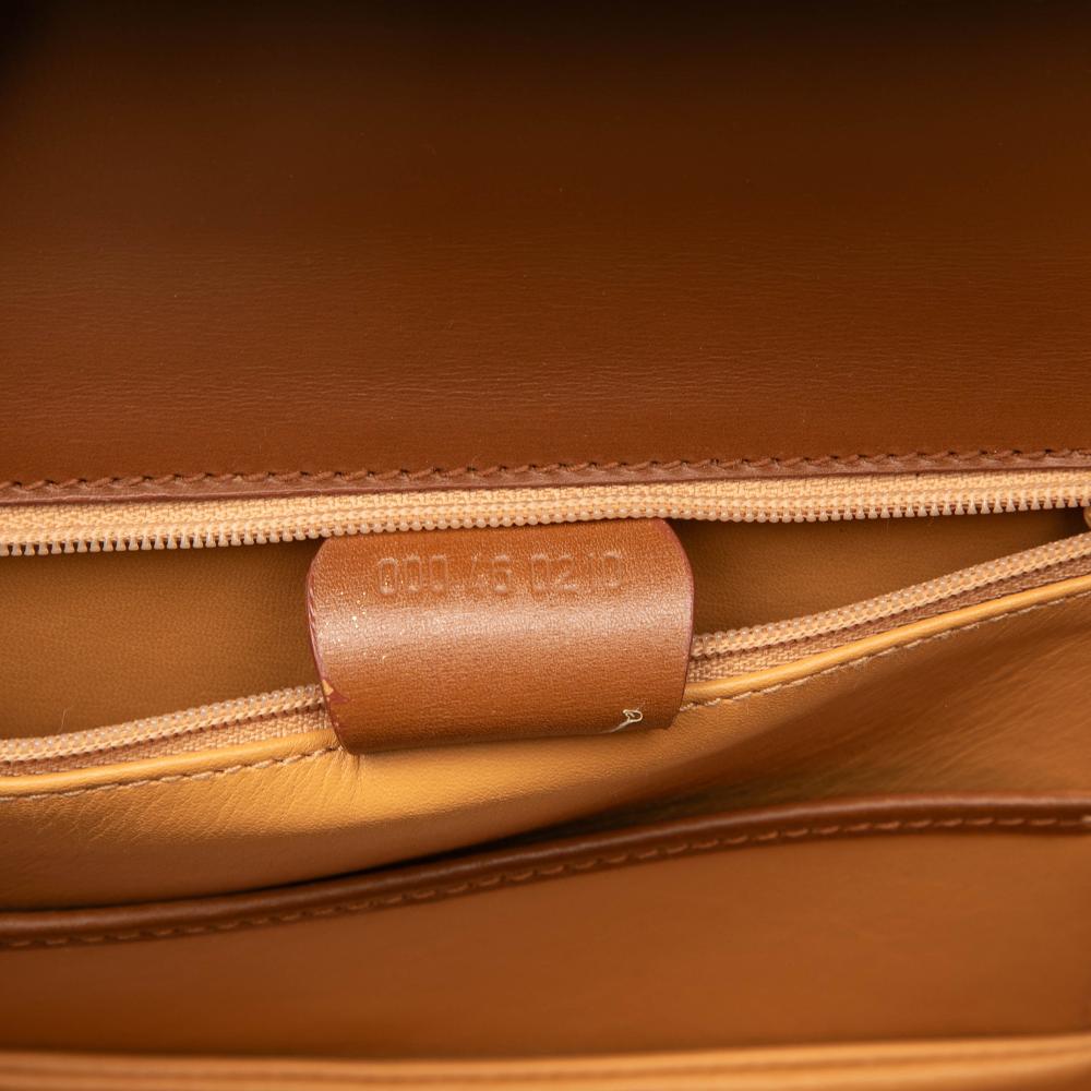 Gucci B Gucci Brown Calf Leather Smooth skin Lady Lock Satchel Italy