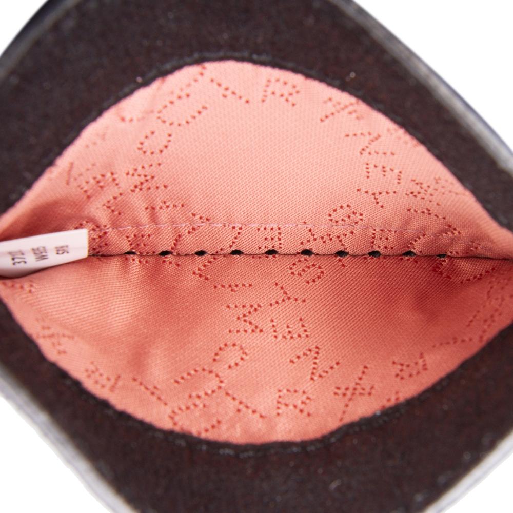 Stella McCartney AB Stella McCartney Black Polyester Fabric Falabella Shaggy Deer Card Holder Italy