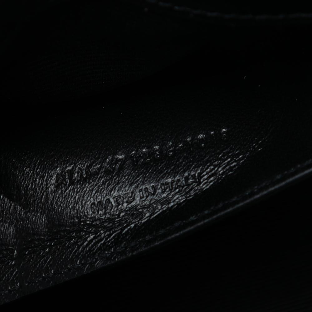 Saint Laurent B Saint Laurent Blue Canvas Fabric Small Star Embroidered Monogram Kate Crossbody Italy