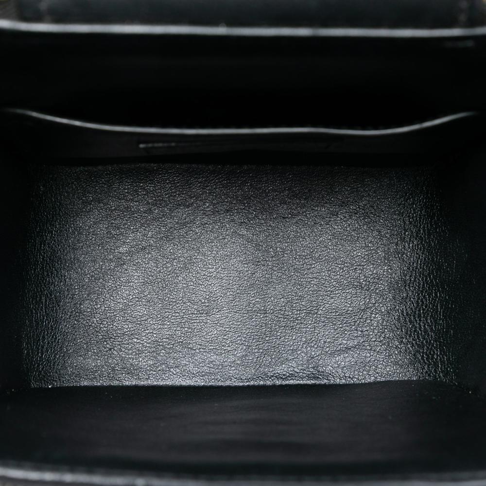 Saint Laurent B Saint Laurent Black Patent Leather Leather Patent Vicky Vanity Bag Italy