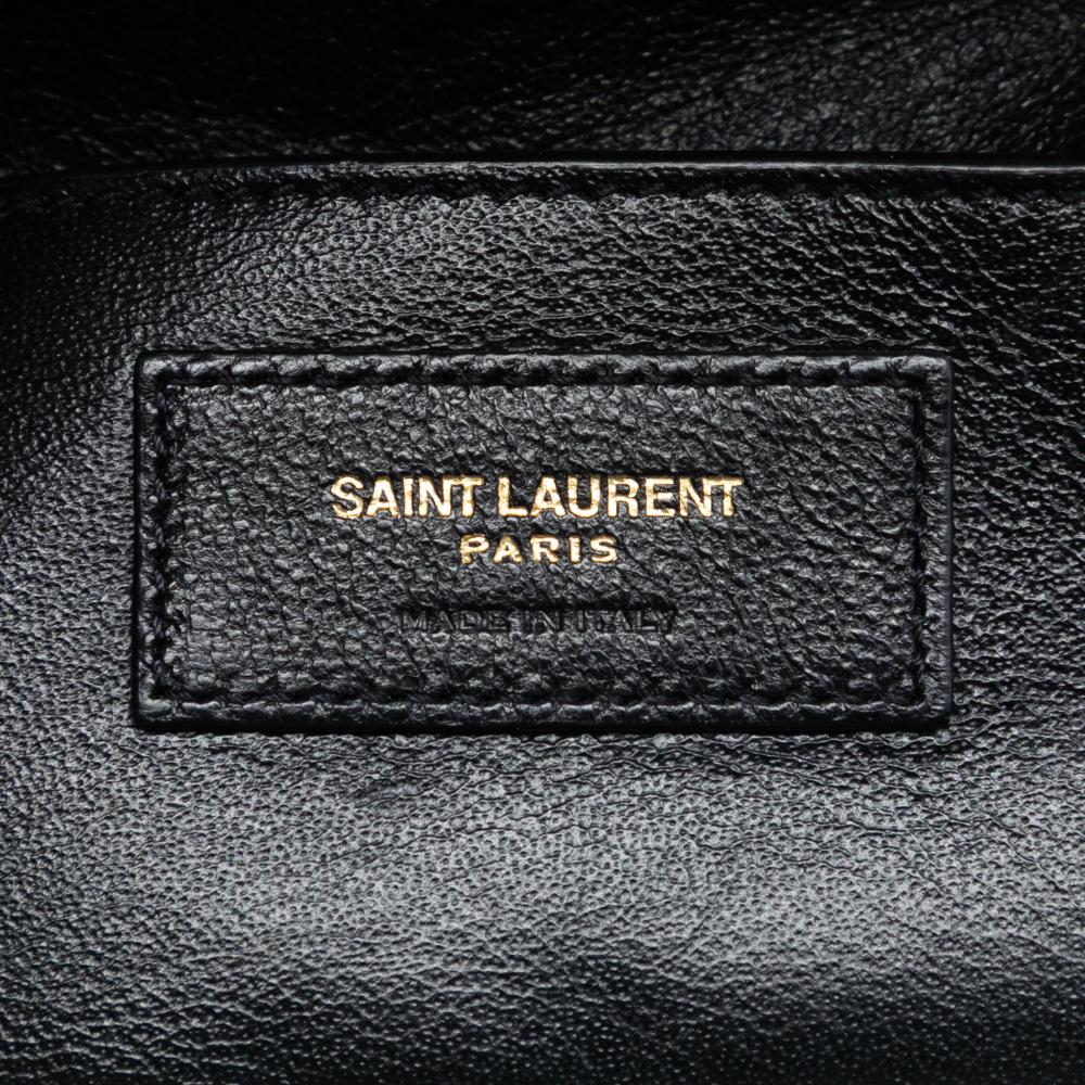 Saint Laurent B Saint Laurent Black Patent Leather Leather Patent Vicky Vanity Bag Italy