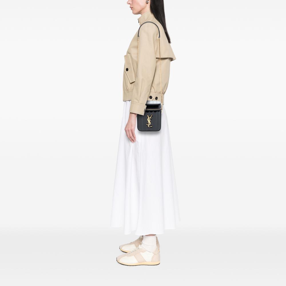 Saint Laurent B Saint Laurent Black Patent Leather Leather Patent Vicky Vanity Bag Italy