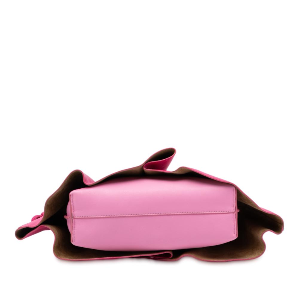 Loewe Pink Hot Pink Nappa Leather Leather Paula Ibiza Mini Petal Nappa Flamenco Knot Crossbody Spain