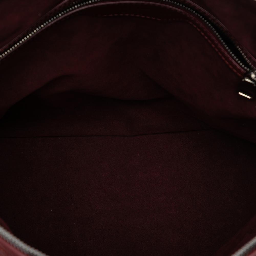 Louis Vuitton B Louis Vuitton Red Burgundy Lambskin Leather Leather Monogram Antheia Ixia MM Italy