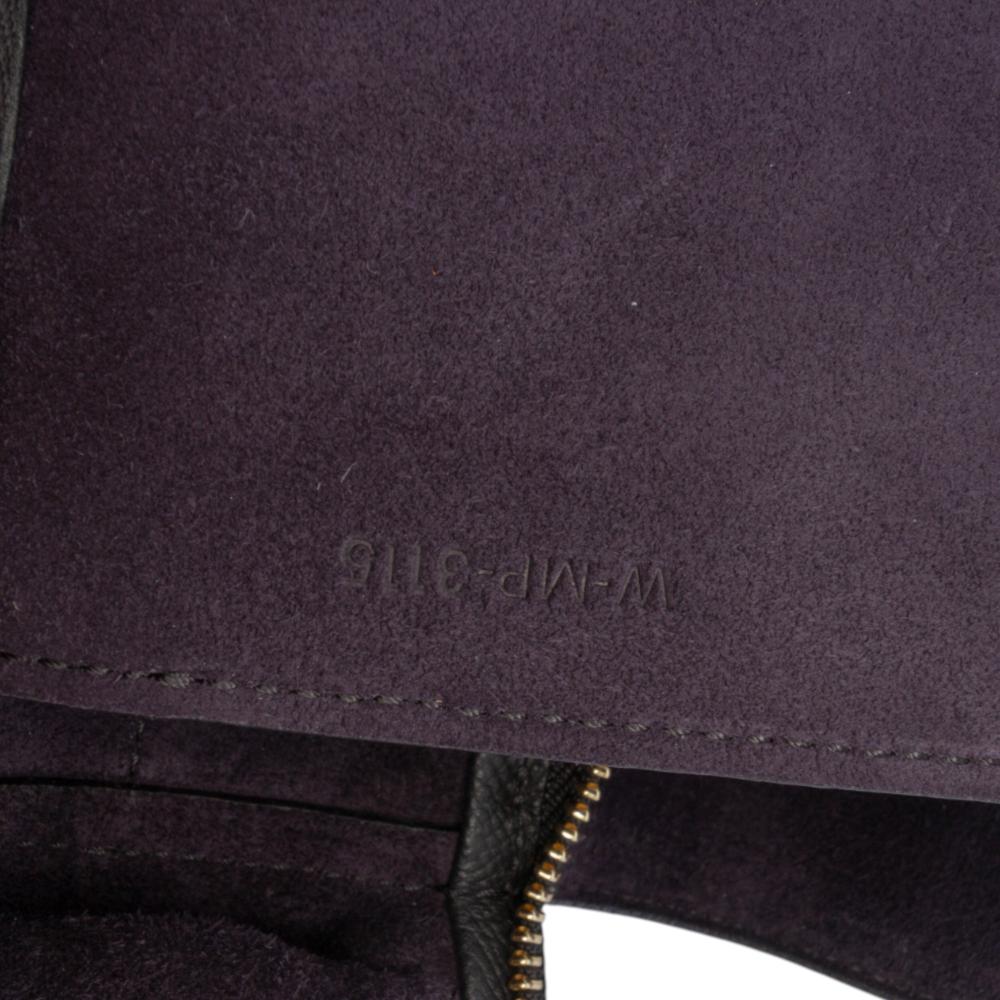 Celine B Celine Black Calf Leather Mini Grained skin Belt Satchel Italy