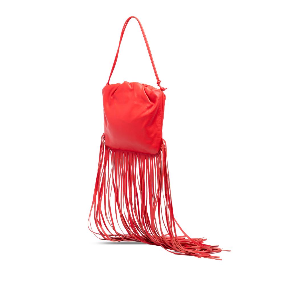 Bottega Veneta AB Bottega Veneta Red Nappa Leather Leather Nappa The Fringe Pouch Italy