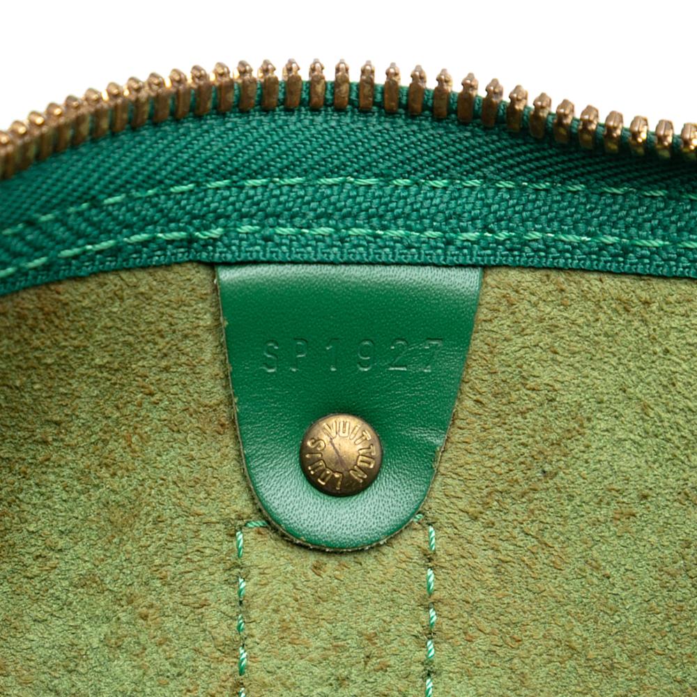 Louis Vuitton B Louis Vuitton Green Epi Leather Leather Epi Keepall 55 France
