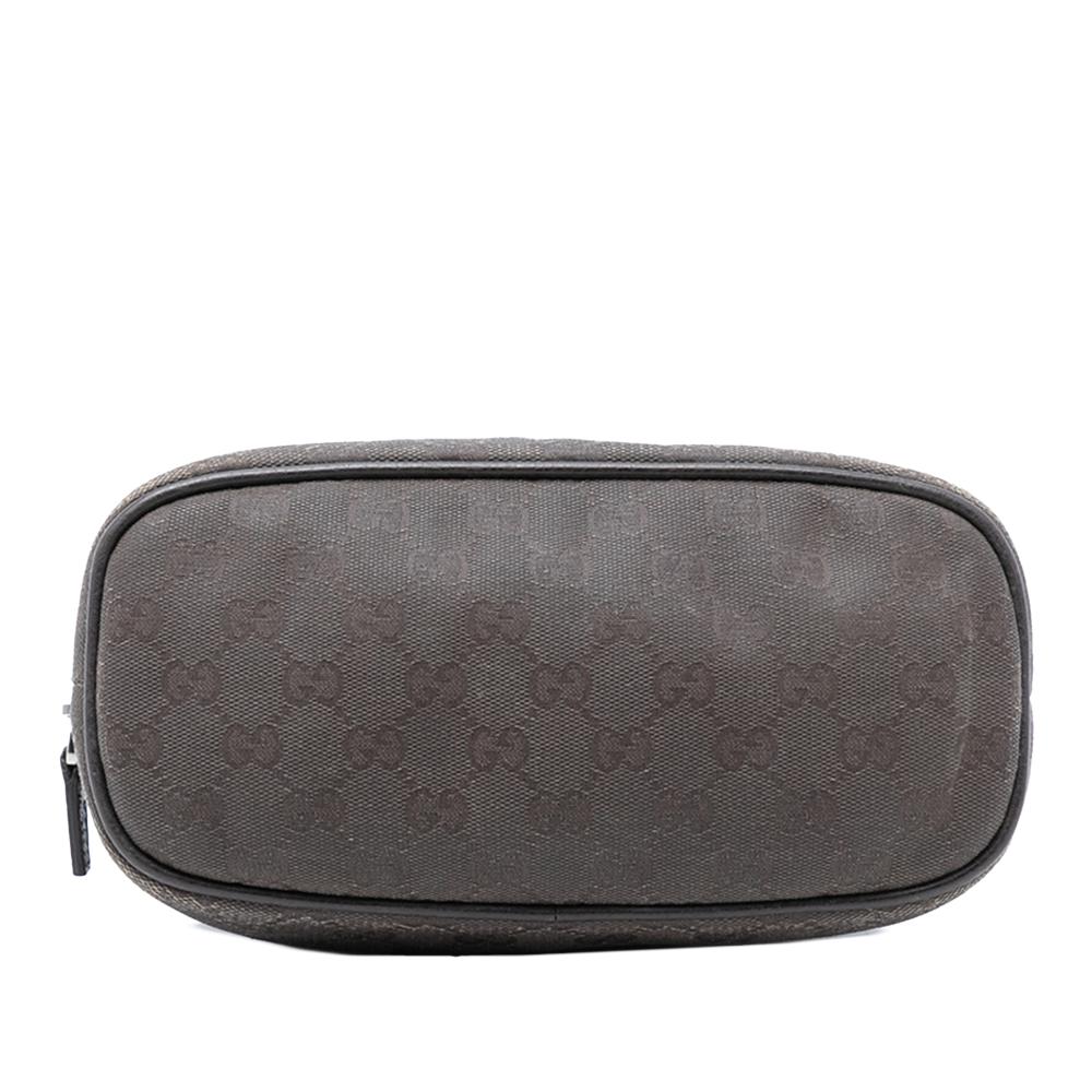 Gucci B Gucci Brown Dark Brown Canvas Fabric Mini GG Dome Satchel Italy