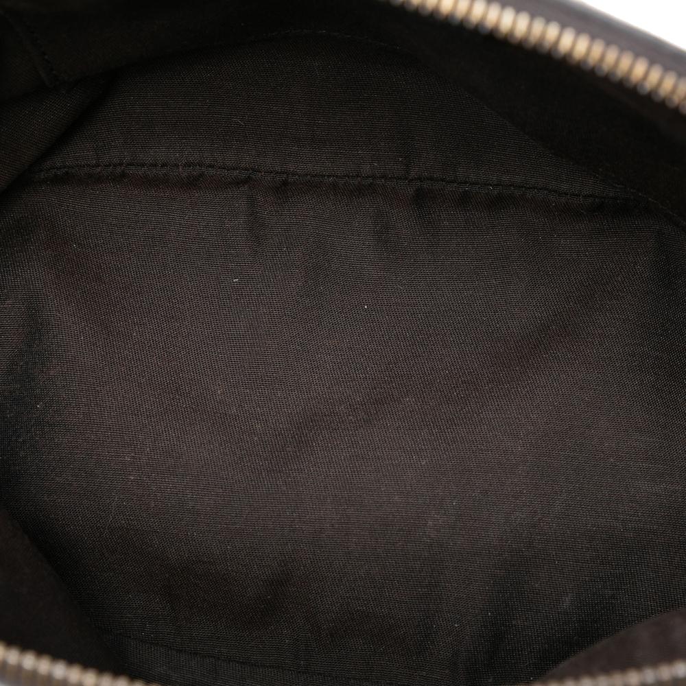 Gucci B Gucci Brown Dark Brown Canvas Fabric Mini GG Dome Satchel Italy