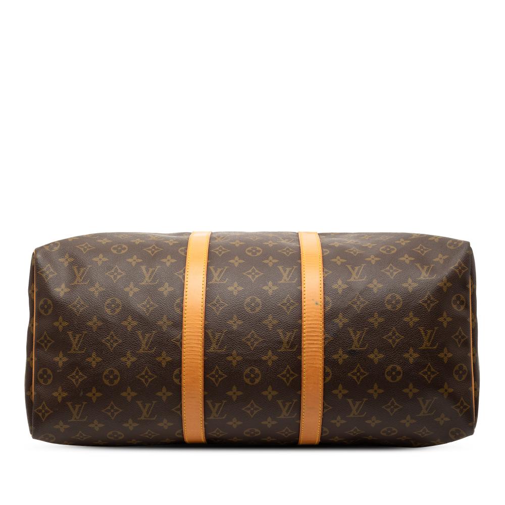 Louis Vuitton B Louis Vuitton Brown Monogram Canvas Fabric Monogram Keepall 50 France