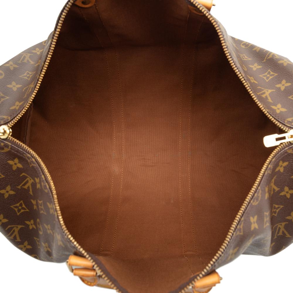 Louis Vuitton B Louis Vuitton Brown Monogram Canvas Fabric Monogram Keepall 50 France
