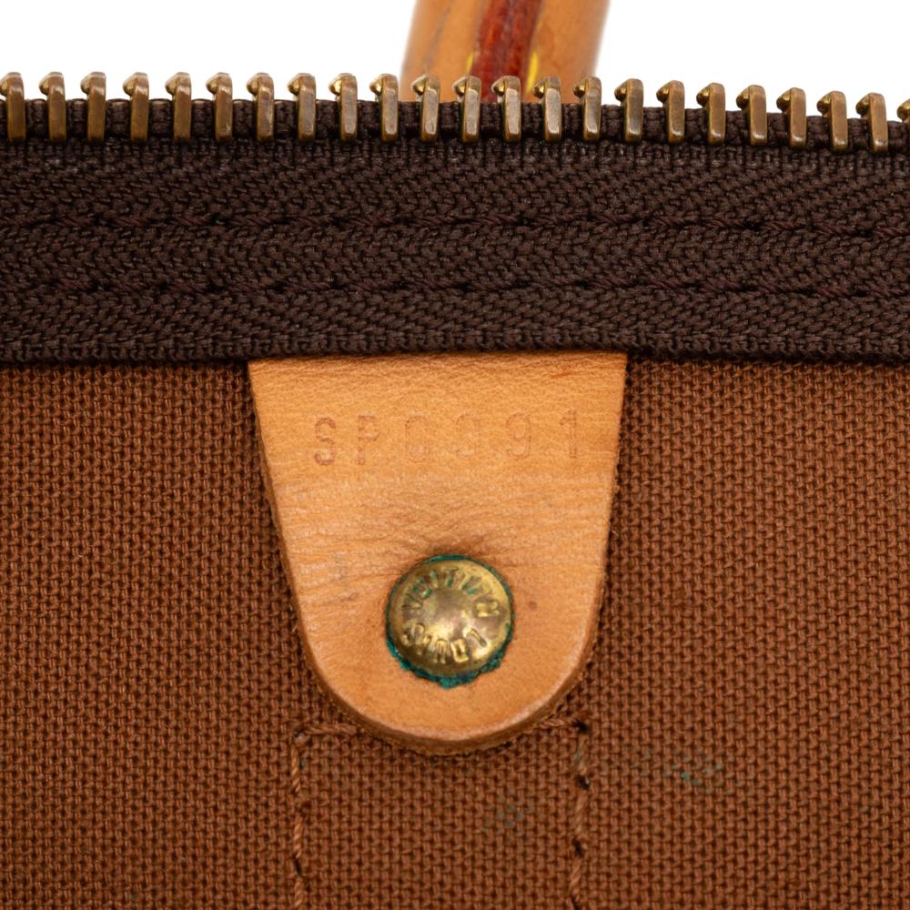 Louis Vuitton B Louis Vuitton Brown Monogram Canvas Fabric Monogram Keepall 50 France