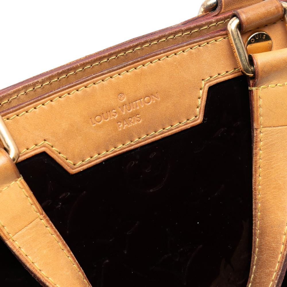 Louis Vuitton B Louis Vuitton Purple Vernis Leather Leather Monogram Vernis Brea MM France