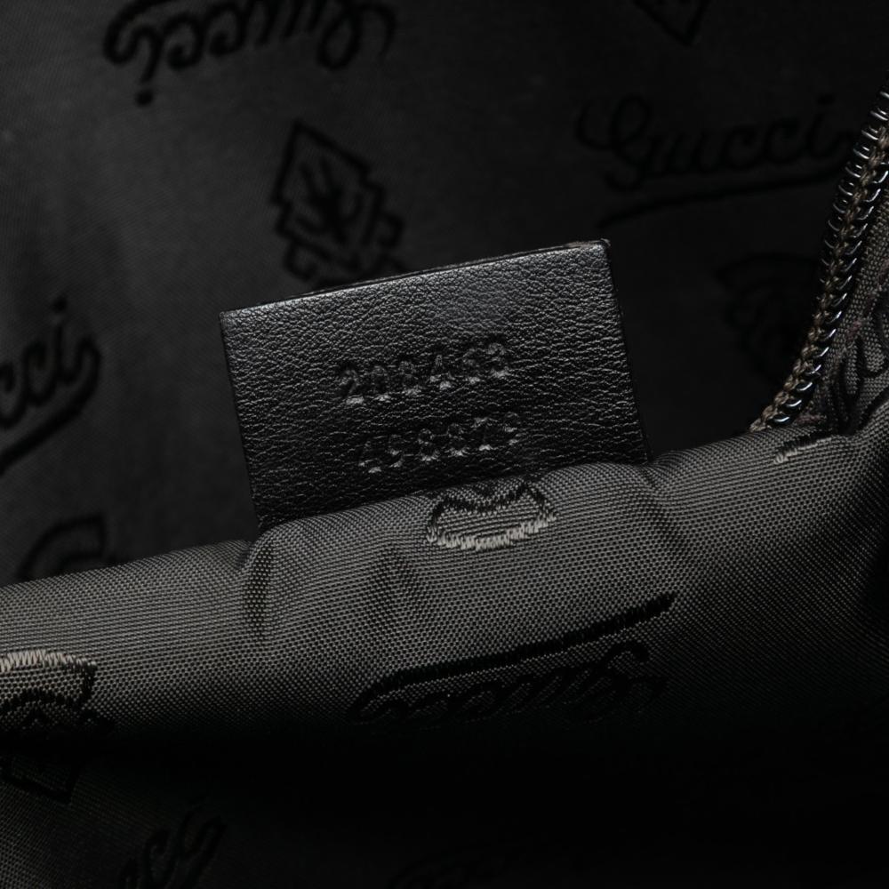 Gucci B Gucci Brown Dark Brown Calf Leather Guccissima Business Bag Italy