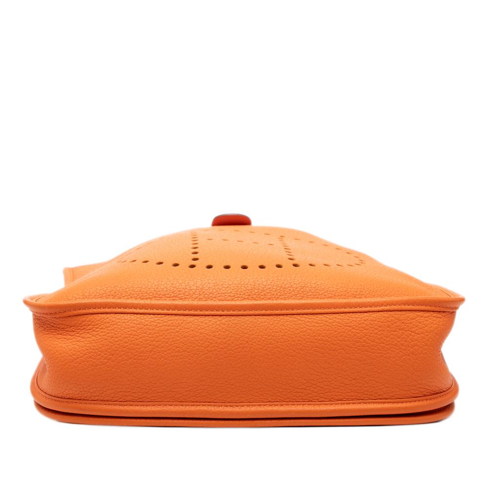 Hermès AB Hermès Orange Calf Leather Clemence Evelyne III 29 France
