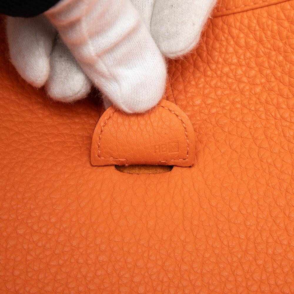 Hermès AB Hermès Orange Calf Leather Clemence Evelyne III 29 France