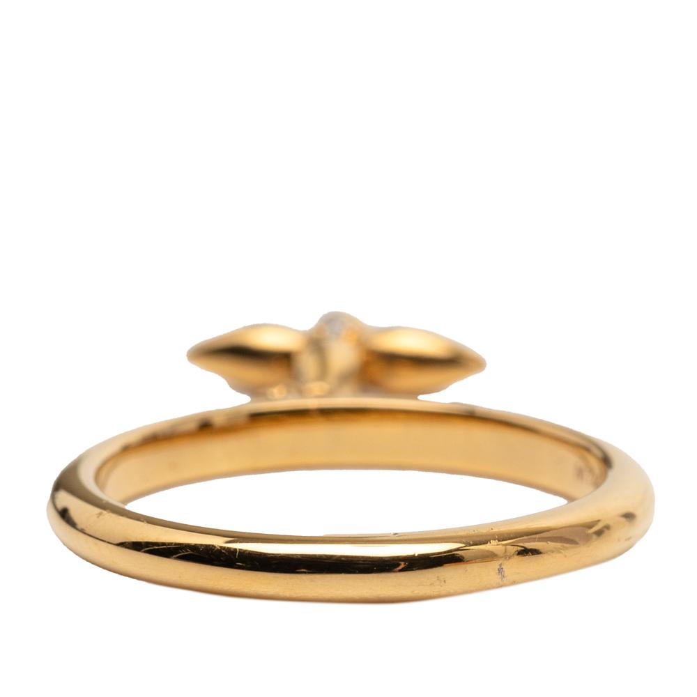 Louis Vuitton B Louis Vuitton Gold Gold Plated Metal Louisette Signature Ring Italy