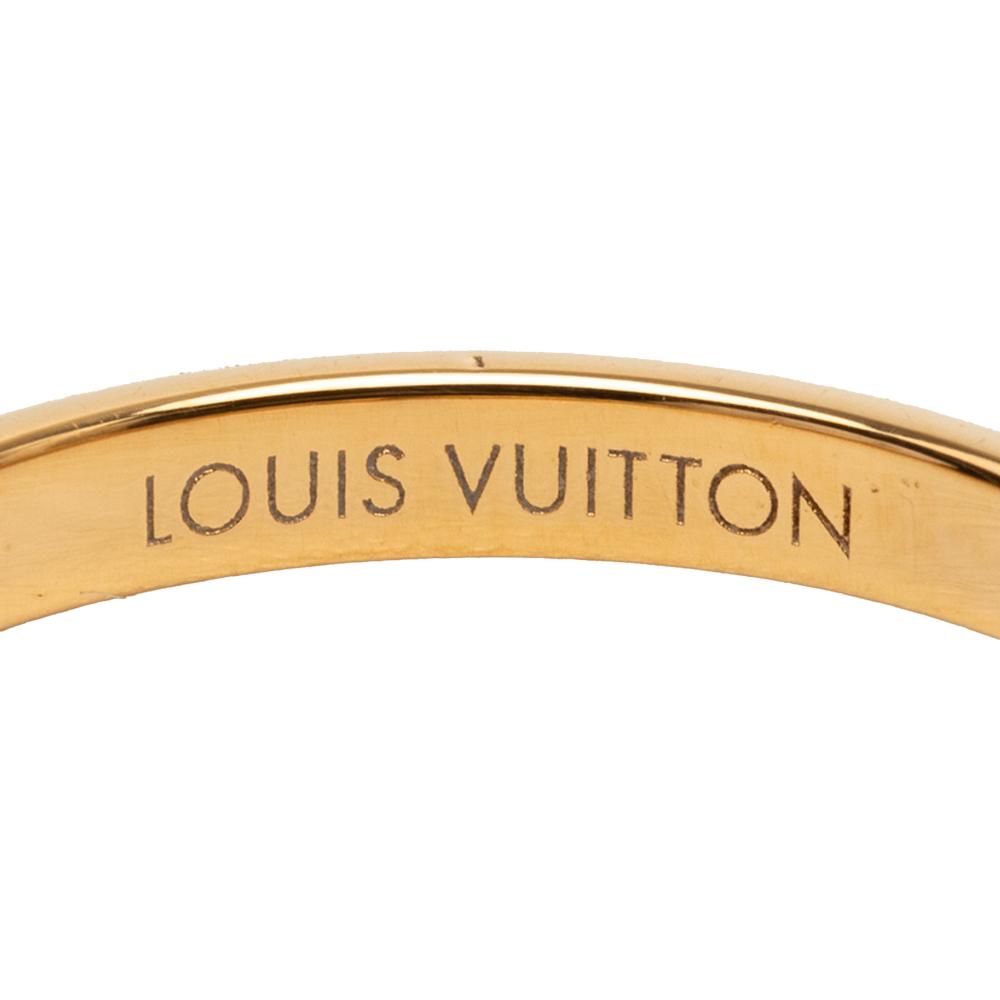 Louis Vuitton B Louis Vuitton Gold Gold Plated Metal Louisette Signature Ring Italy