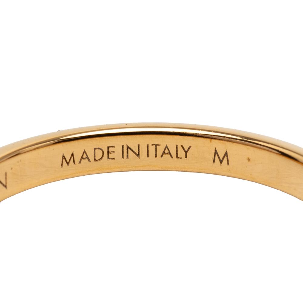 Louis Vuitton B Louis Vuitton Gold Gold Plated Metal Louisette Signature Ring Italy