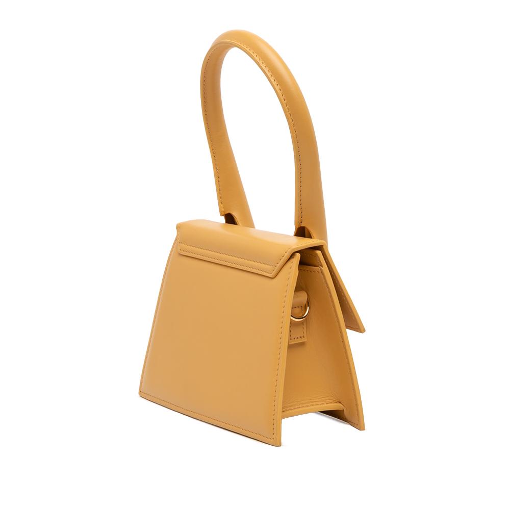 Jacquemus B Jacquemus Yellow Mustard Calf Leather Le Chiquito Moyen Italy
