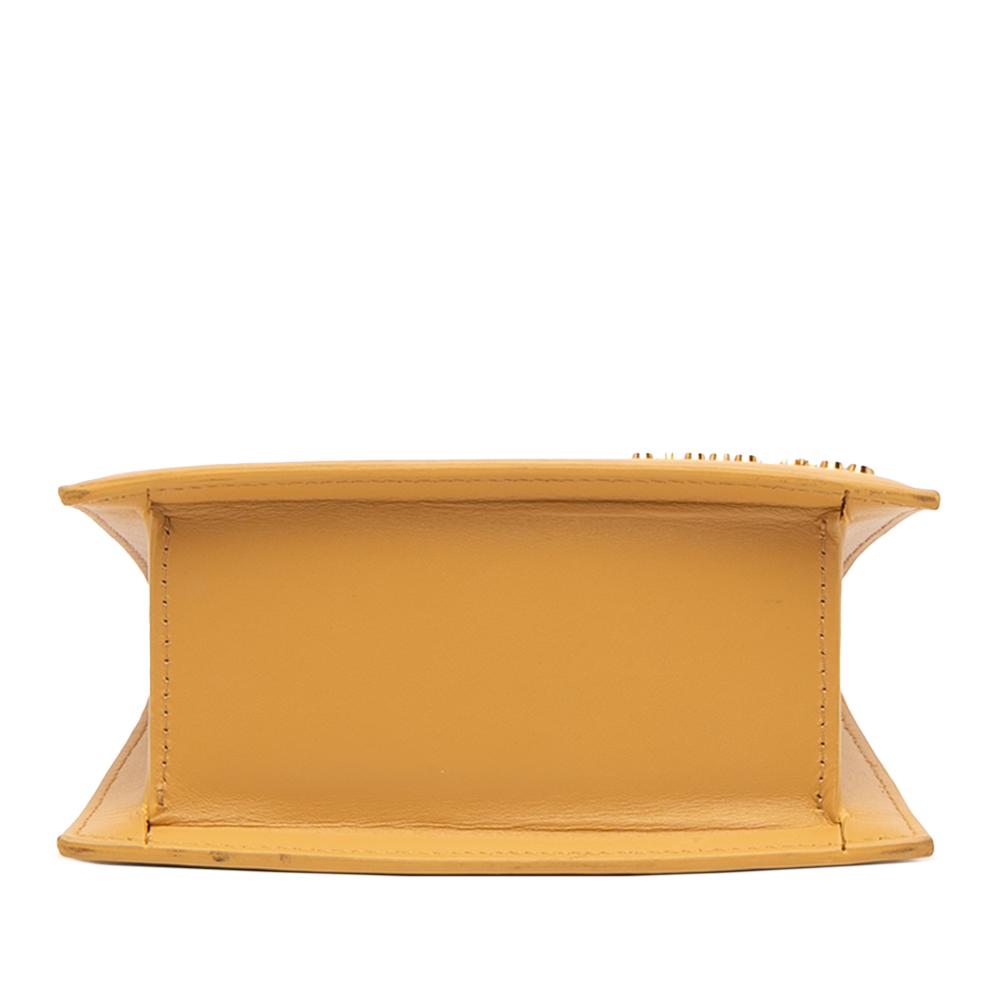 Jacquemus B Jacquemus Yellow Mustard Calf Leather Le Chiquito Moyen Italy
