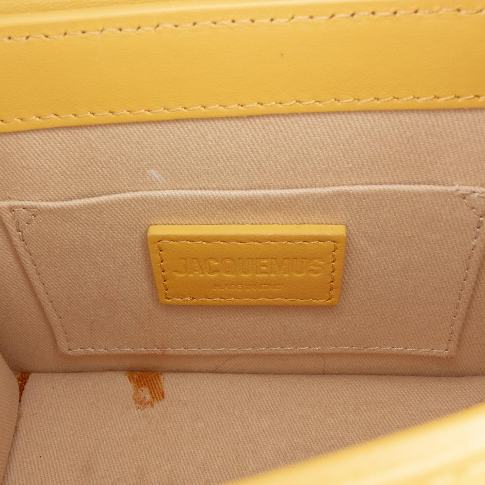 Jacquemus B Jacquemus Yellow Mustard Calf Leather Le Chiquito Moyen Italy