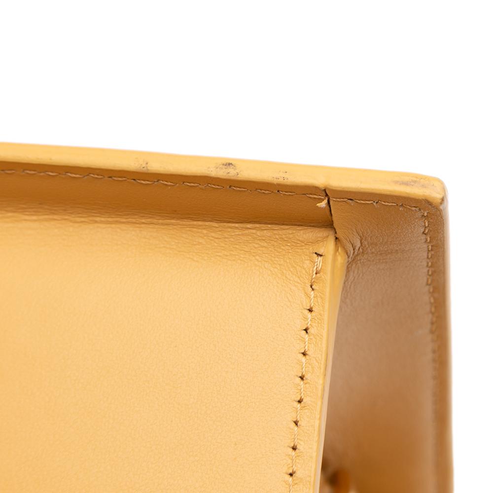 Jacquemus B Jacquemus Yellow Mustard Calf Leather Le Chiquito Moyen Italy