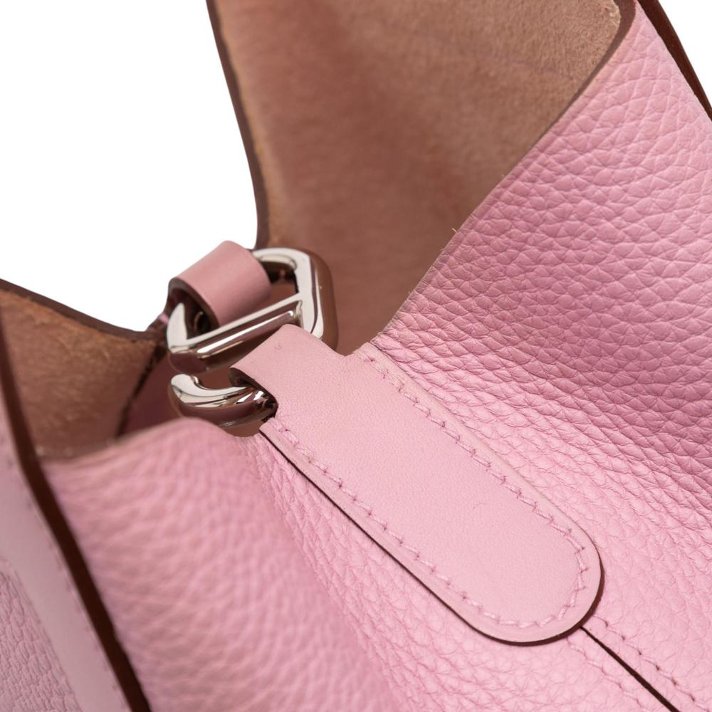 Hermès B Hermès Pink Light Pink Calf Leather Clemence and Swift In The Loop 18 France