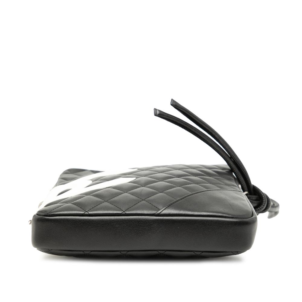 Chanel B Chanel Black Lambskin Leather Leather Quilted Lambskin Cambon Ligne Crossbody Italy