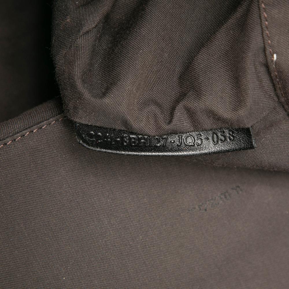 Fendi B Fendi Black Canvas Fabric Large Zucchino Tote Italy