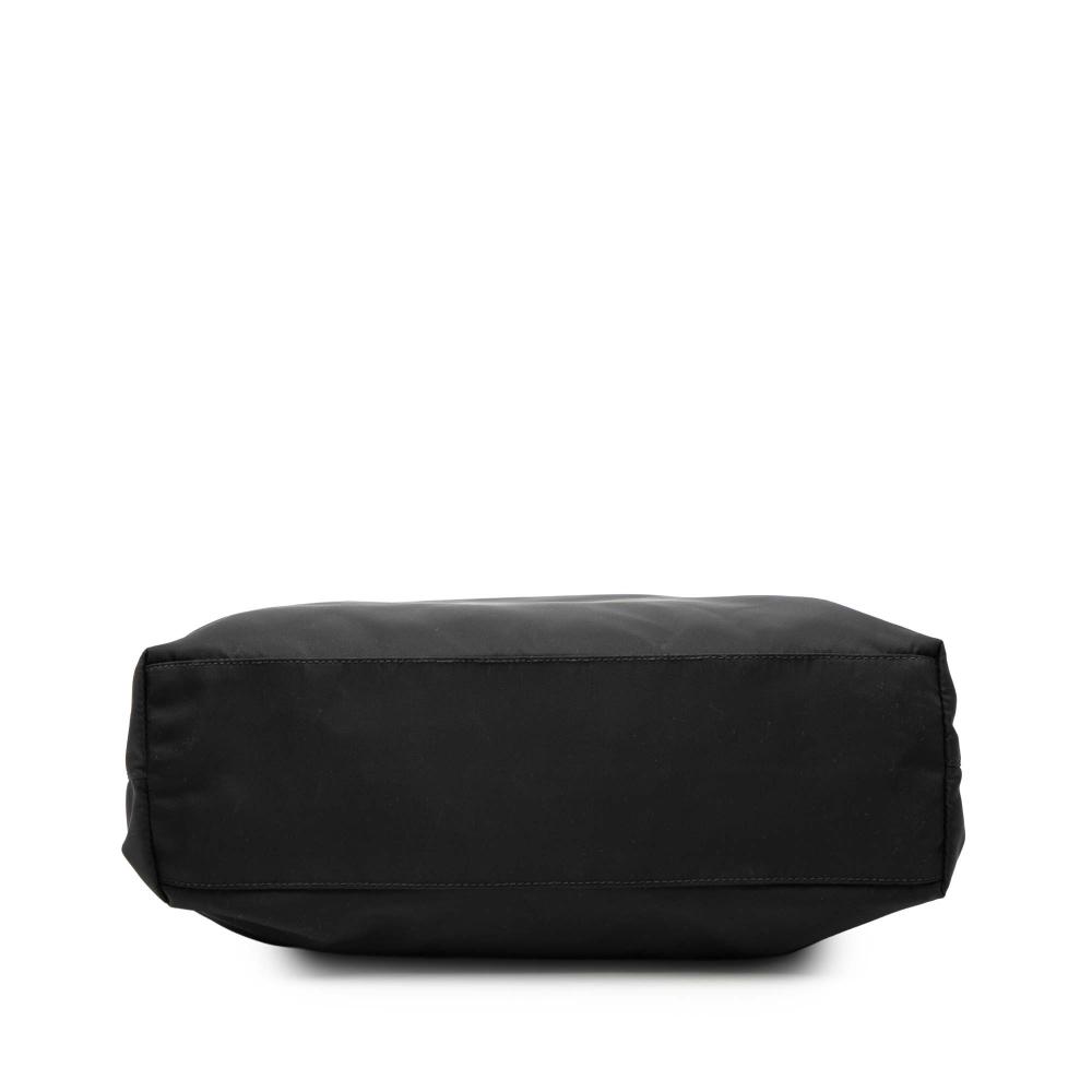 Prada B Prada Black Nylon Fabric Tessuto Tote Italy