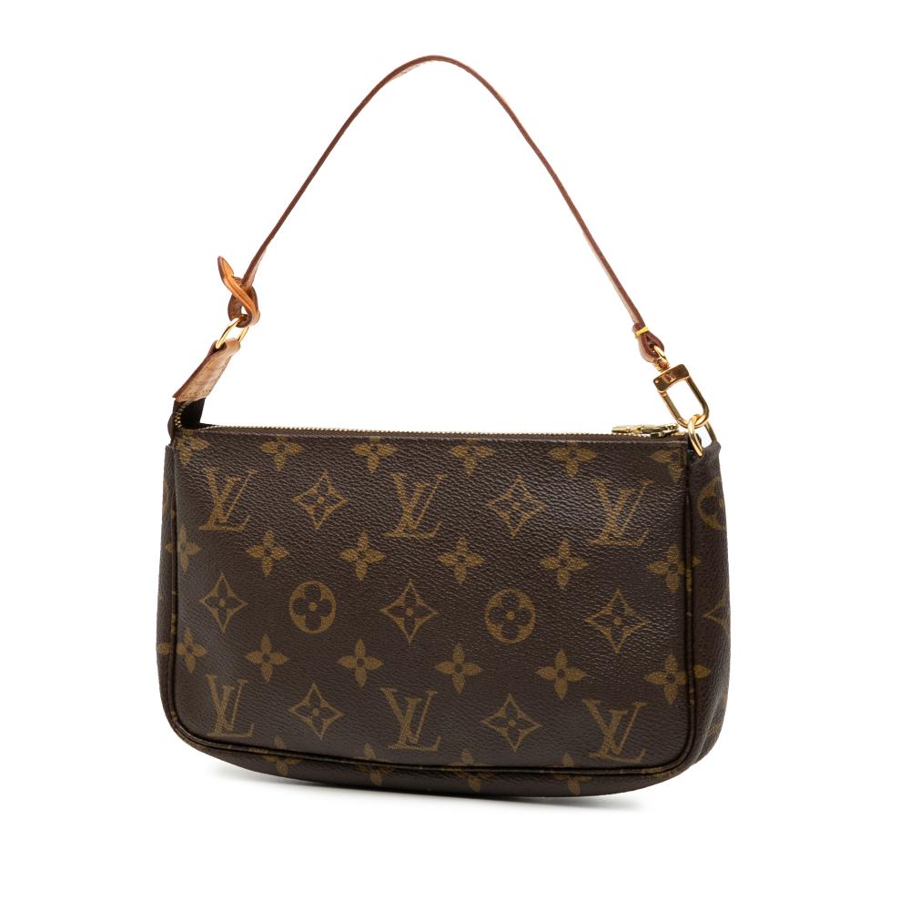 Louis Vuitton B Louis Vuitton Brown Monogram Canvas Fabric Monogram Pochette Accessoires France