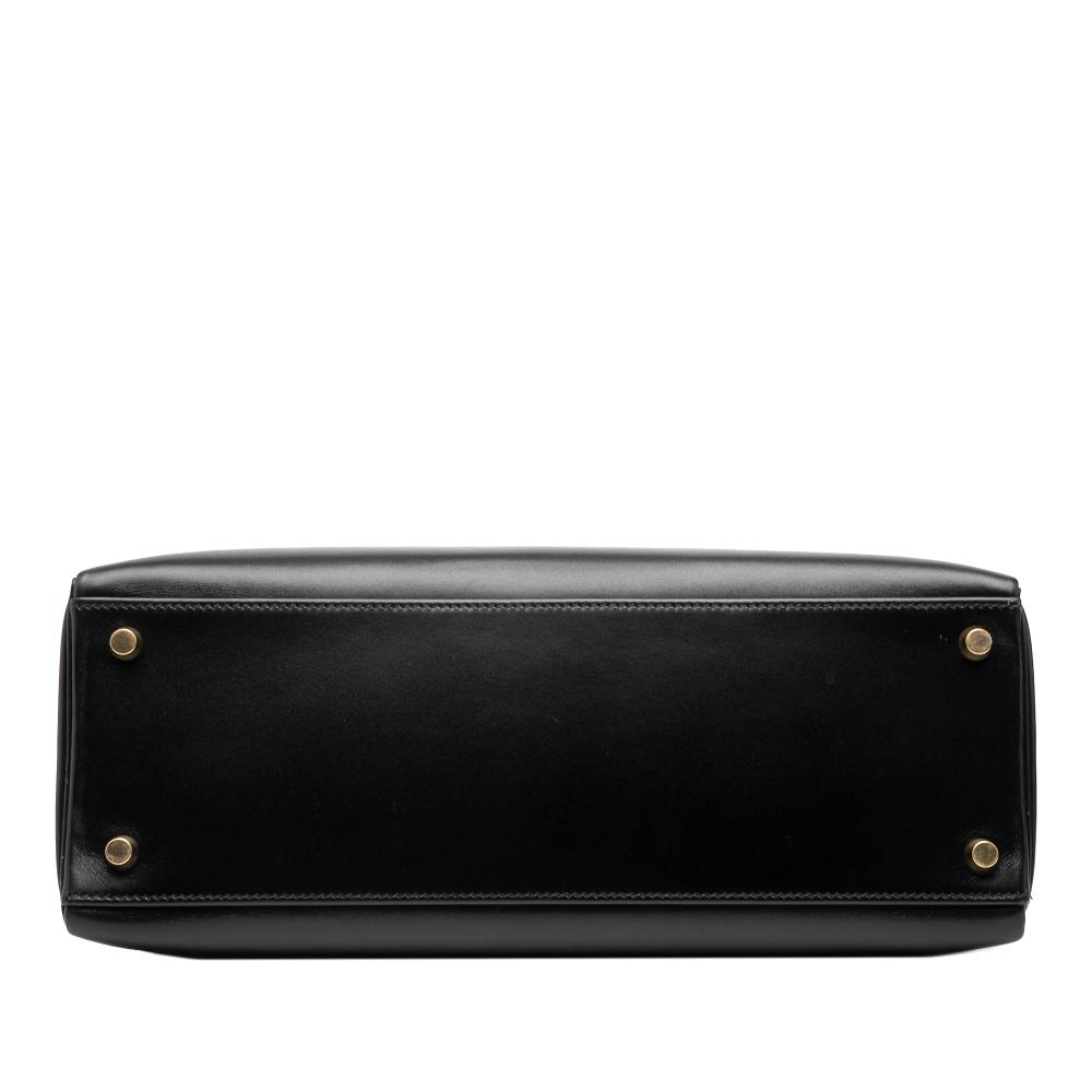 Hermès B Hermès Black Calf Leather Box Kelly Retourne 32 France