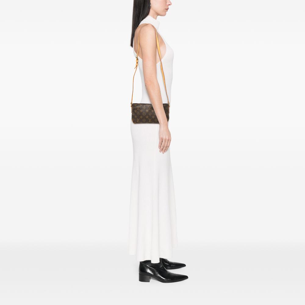 Louis Vuitton B Louis Vuitton Brown Monogram Canvas Fabric Monogram Trotteur France